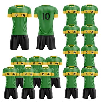 Picture of Lot of 20 Soccer Apparel (Jersey and Shorts) Custom Made for You with Numbers and Logo on Jersey. Style 109. Special
