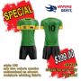 Picture of Lot of 20 Soccer Apparel (Jersey and Shorts) Custom Made for You with Numbers and Logo on Jersey. Style 109. Special
