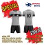 Picture of Lot of 20 Soccer Apparel (Jersey and Shorts) Custom Made for You with Numbers and Logo on Jersey. Style 109. Special