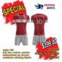 Picture of Lot of 20 Soccer Apparel (Jersey and Shorts) Custom Made for You with Numbers and Logo on Jersey. Style 109. Special
