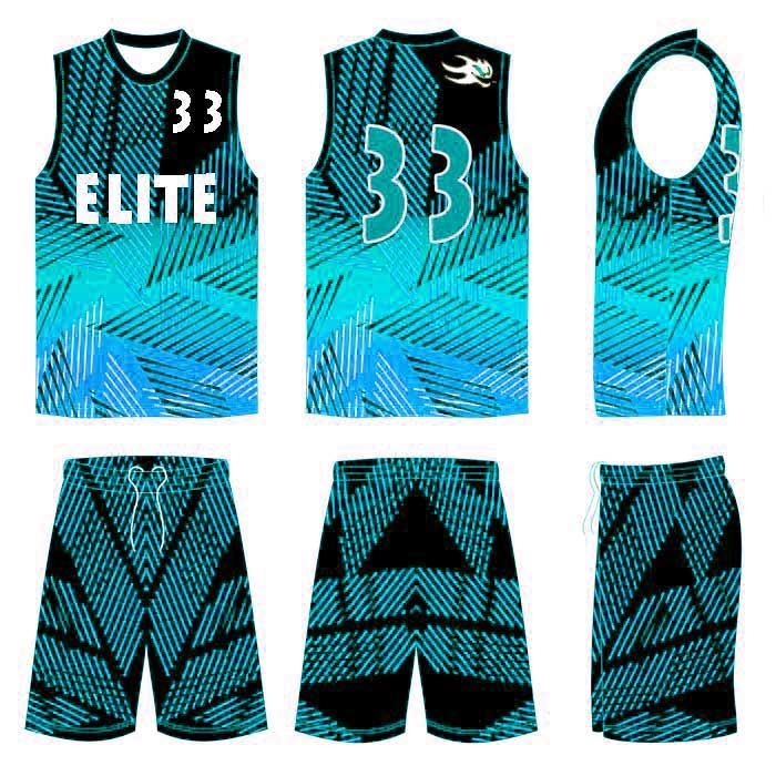 Elite In the Paint Pinstripes - Custom Basketball Uniform