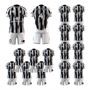 Picture of Lot of 15 Unisex Soccer Apparel (Jersey and Shorts) Custom Made for You in Any Ten Sizes with Numbers and Logo. Style 127.