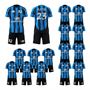Picture of Lot of 15 Unisex Soccer Apparel (Jersey and Shorts) Custom Made for You in Any Ten Sizes with Numbers and Logo. Style 127.