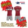 Picture of Lot of 20 Soccer Apparel (Jersey and Shorts) Custom Made for You with Numbers and Logo on Jersey. Style 109. Special