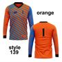 Picture of Goal Keeper Jersey with Padded Elbows, Lightweight Fabric, Sublimated Design and Full Sleeves. Unisex Soccer Shirt.