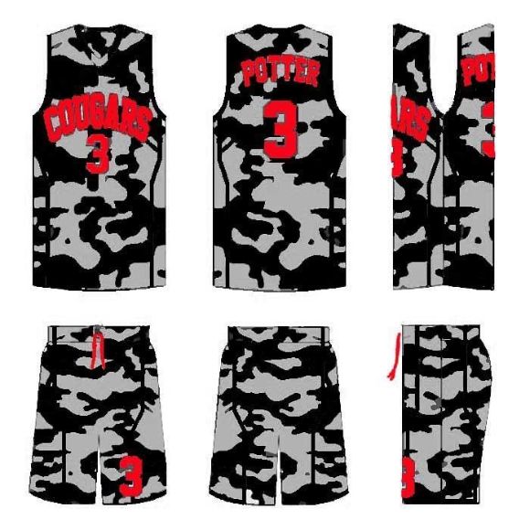 Picture of Basketball Kit Style 555 Custom
