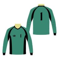 Picture of Goalie Jersey with Padded Elbows, Lightweight Fabric, US Standard Size & Full Sleeves Unisex Soccer Shirt