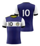 Picture of Custom Made Soccer Game Uniform Jersey with Team Logo and Player Numbers. Style 109J.
