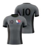 Picture of Custom Made Soccer Game Uniform Jersey with Team Logo and Player Numbers. Style 103J.