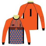 Picture of Goalie Jersey with Padded Elbows, Lightweight Fabric, US Standard Size & Full Sleeves Unisex Soccer Shirt