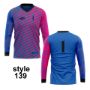 Picture of Goal Keeper Jersey with Padded Elbows, Lightweight Fabric, Sublimated Design and Full Sleeves. Unisex Soccer Shirt.
