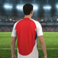 Picture of Arsenal Jersey 2024-25 Home Colors Soccer Jersey, Lightweight Play Fresh™ Fabric, US Standard Size, Unisex Fit.