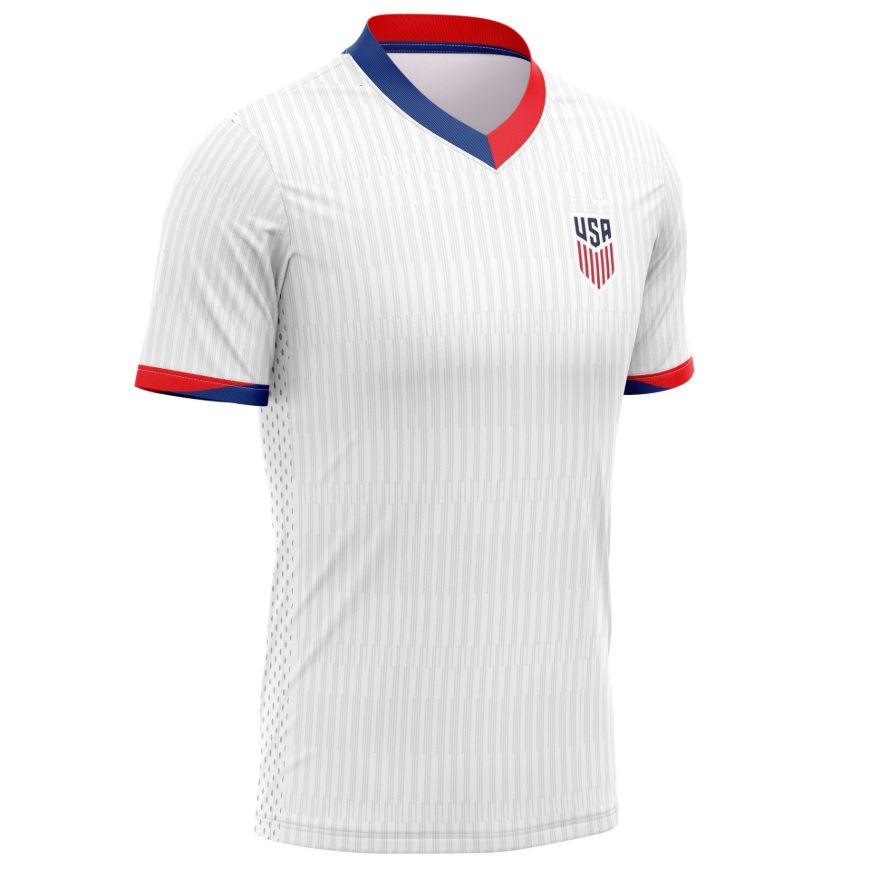 Picture of 2024-25 USA Soccer Jersey - Lightweight Sublimated Design, Interlock Play Fresh Tech, Comfortable Unisex Fit
