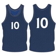 Picture of Custom Made Sleeveless Training Vest with Player Number Center Chest and Center Back. Style 905-04.