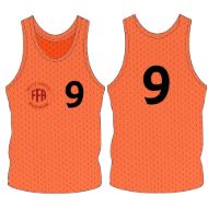 Picture of Custom Made Sleeveless Training Vest with Logo and Number at the Chest and Number Center Back. Style 905-06.