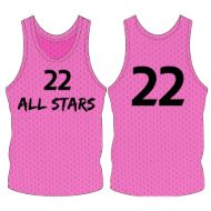 Picture of Custom Made Sleeveless Training Vest with Club Name and Number at the Chest and Number Center Back. Style 905-07.
